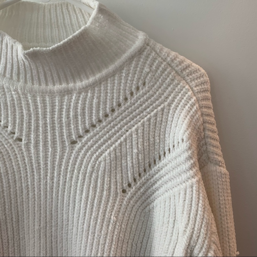 Mock Neck Chenille Sweater - Calvin Klein